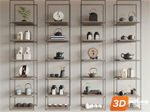 Tea Set 3D Model